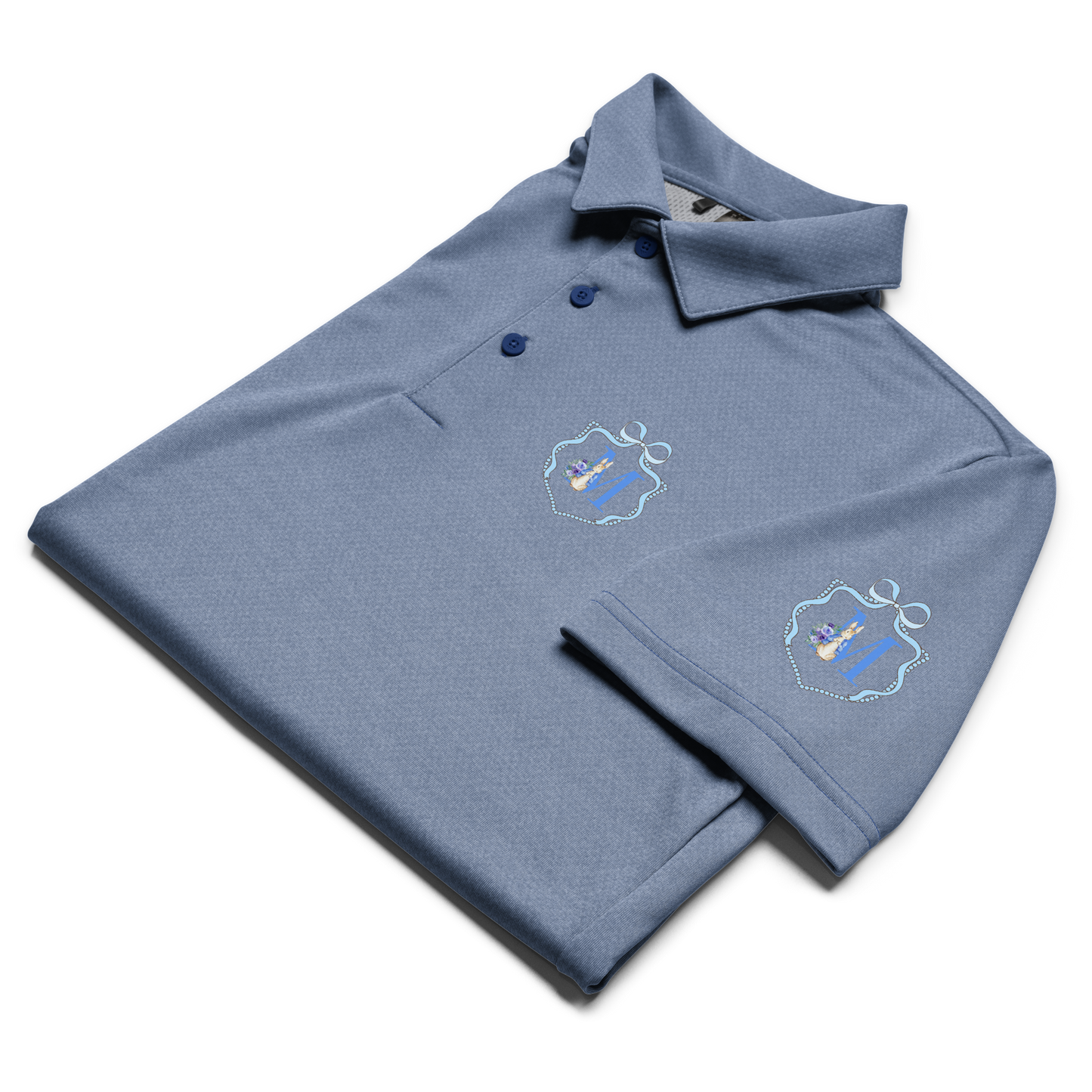 adidas space-dyed polo