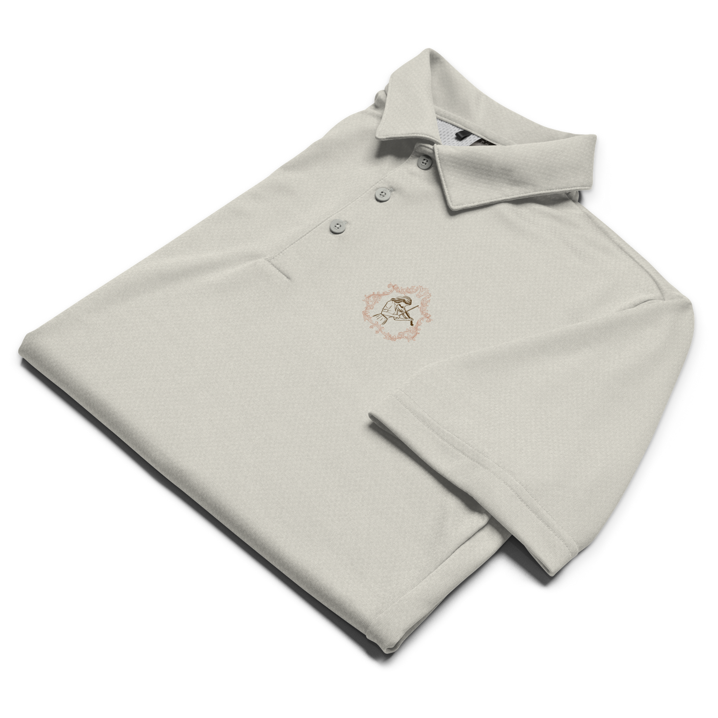 adidas space-dyed polo