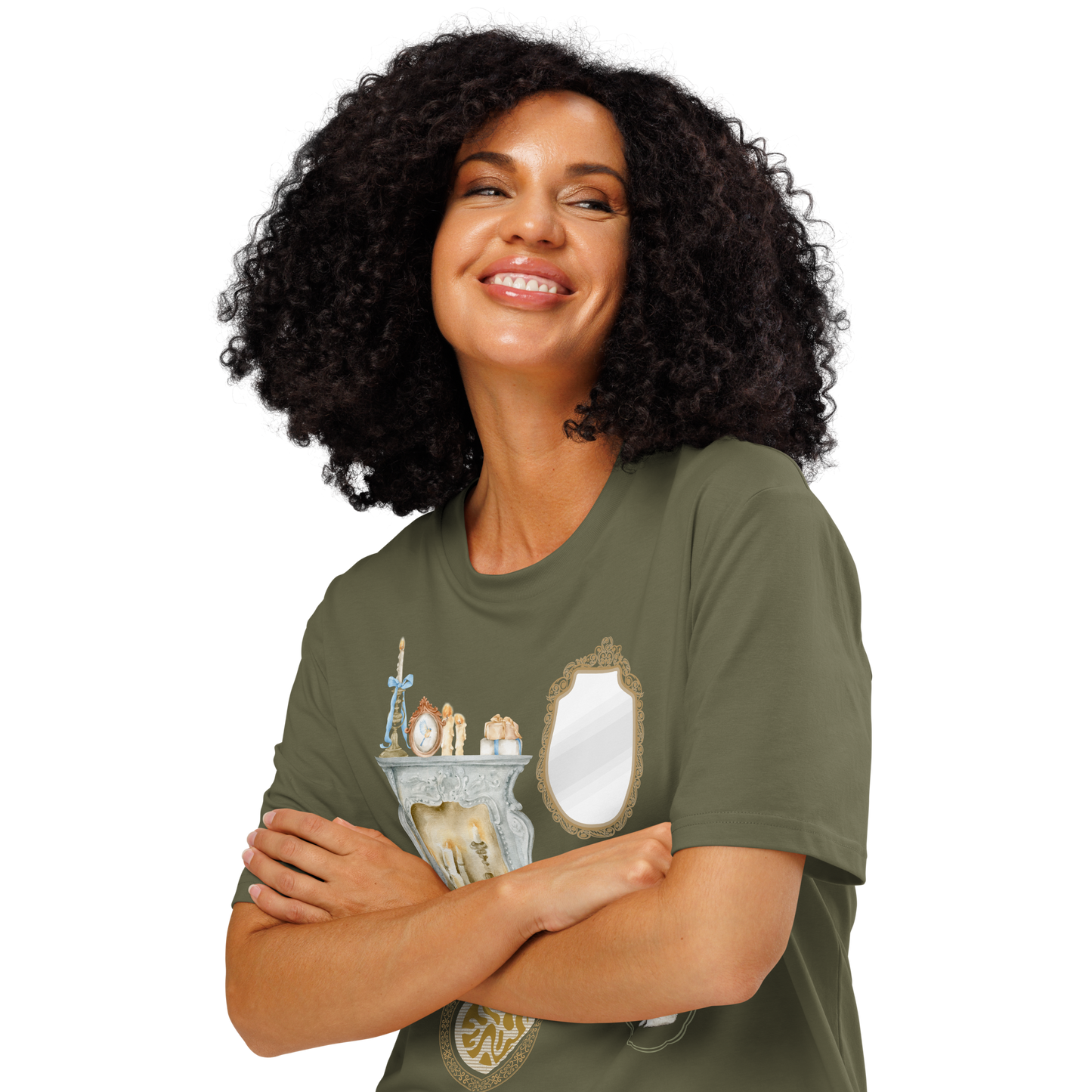 organic ribbed neck t-shirt