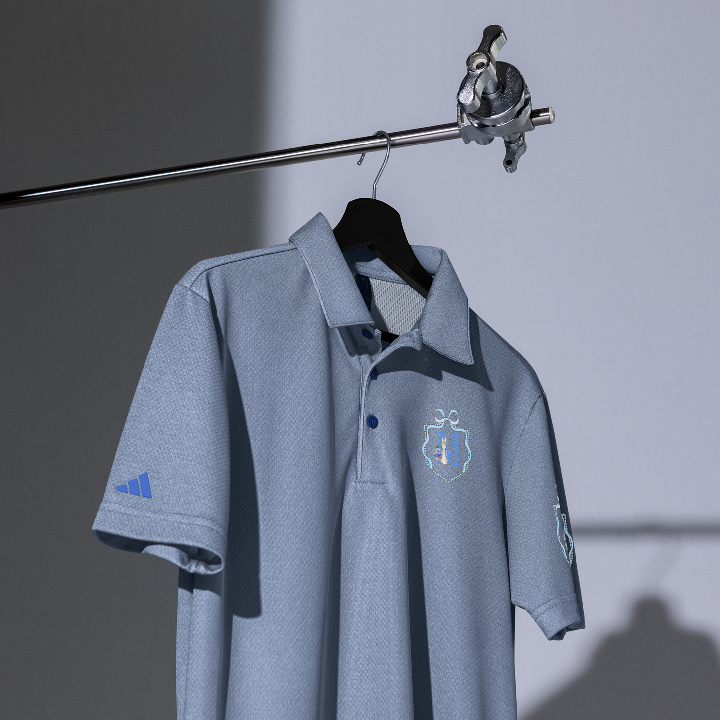 adidas space-dyed polo