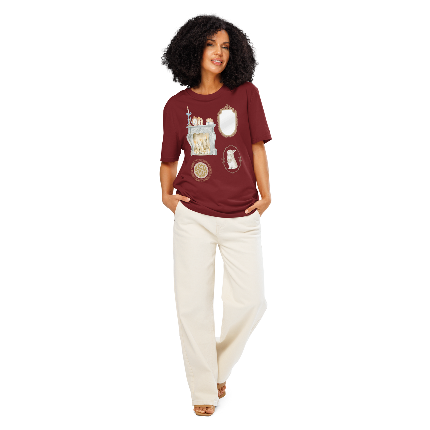 organic ribbed neck t-shirt