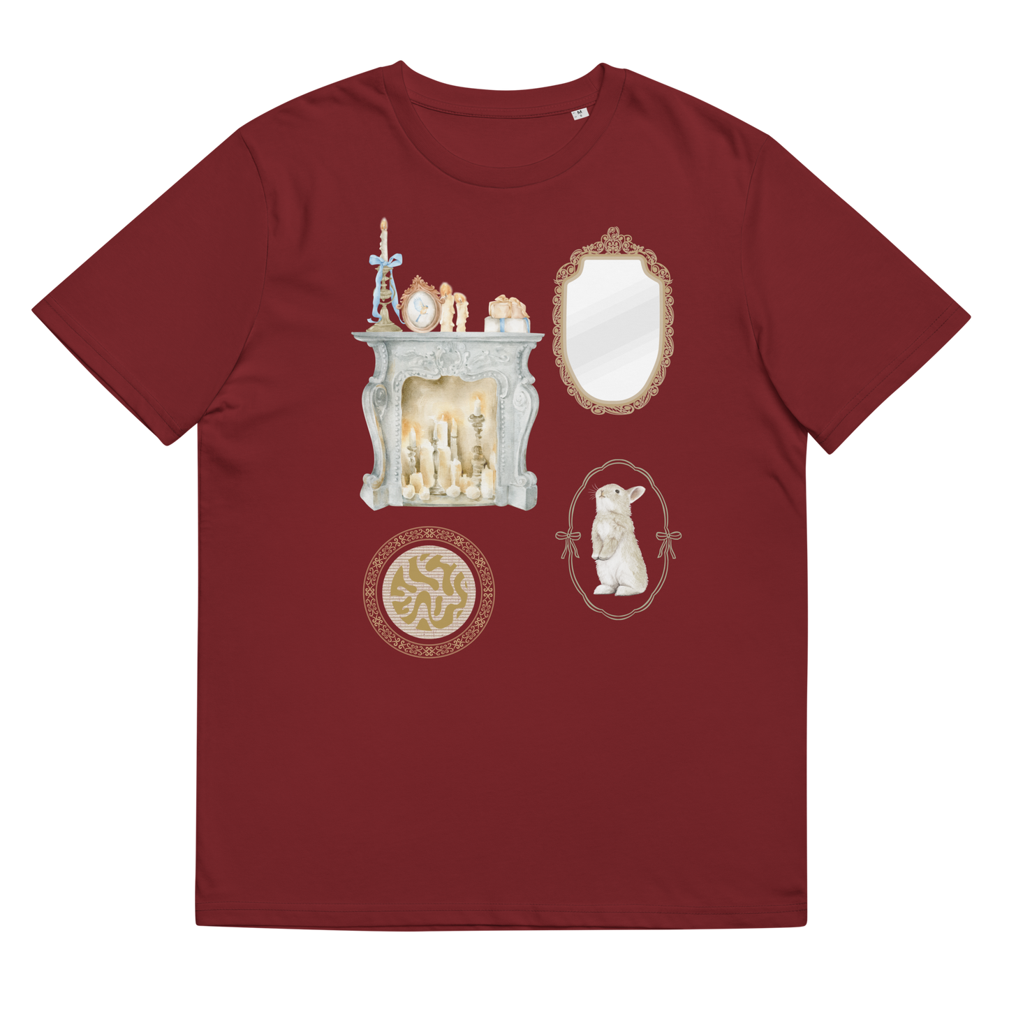 organic ribbed neck t-shirt