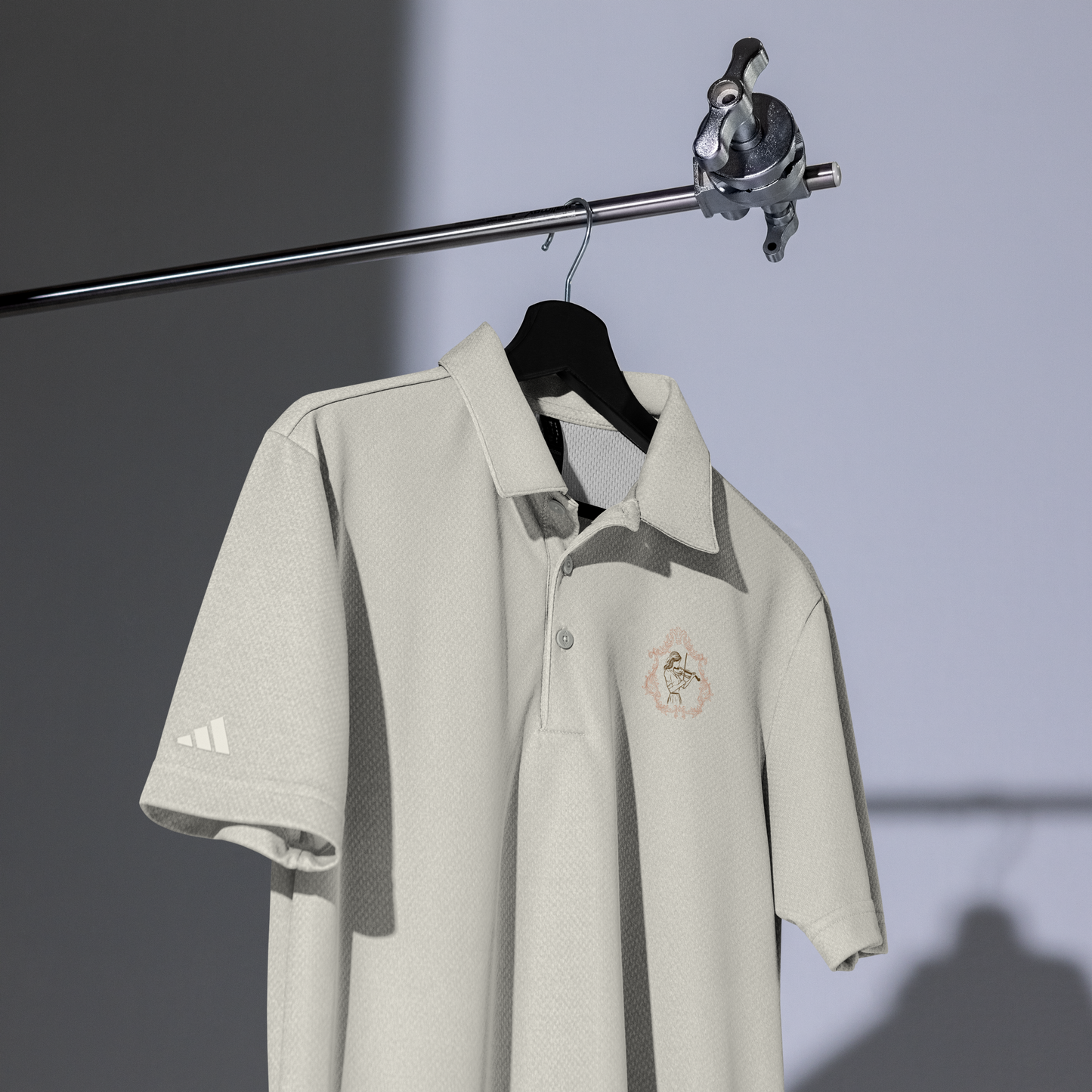 adidas space-dyed polo