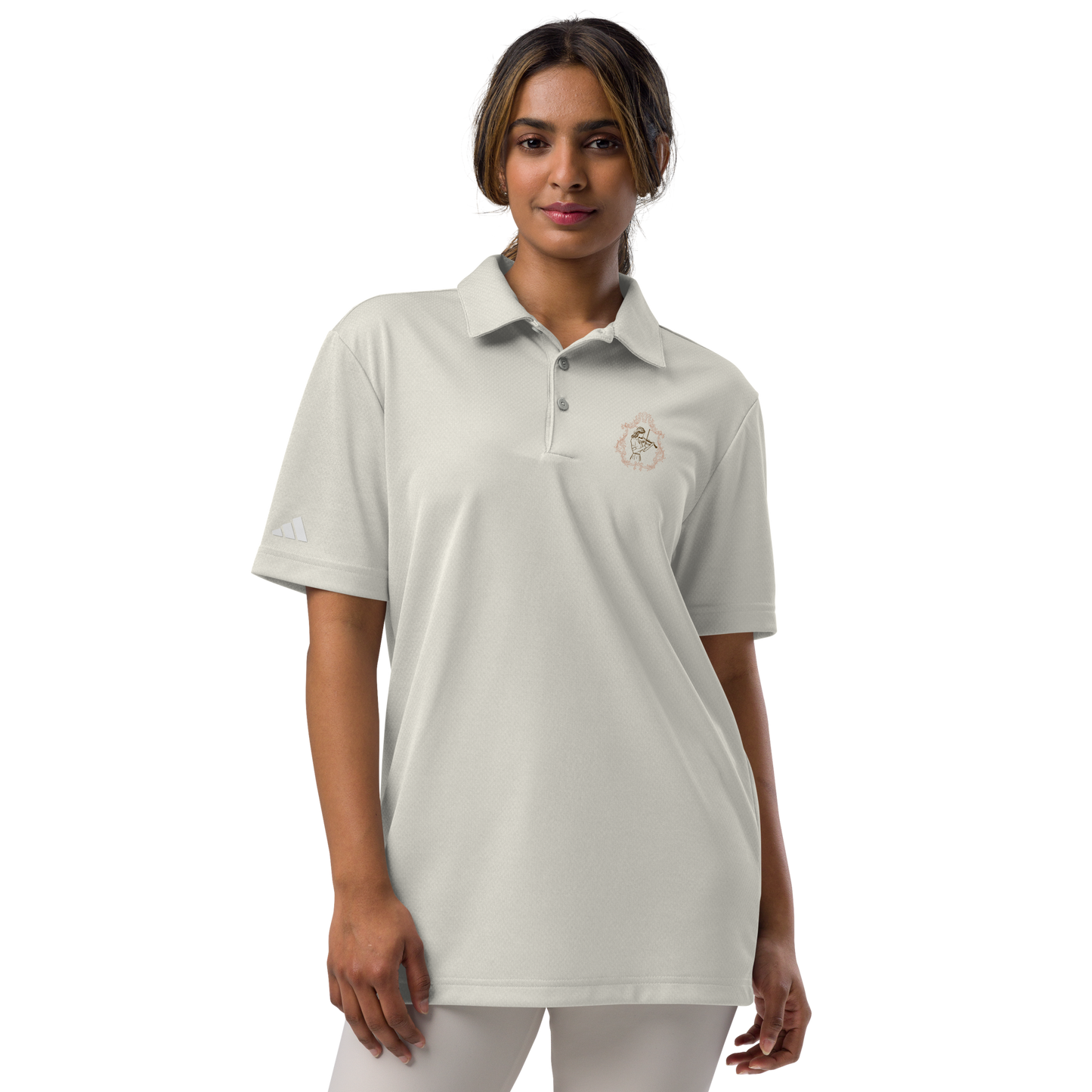 adidas space-dyed polo