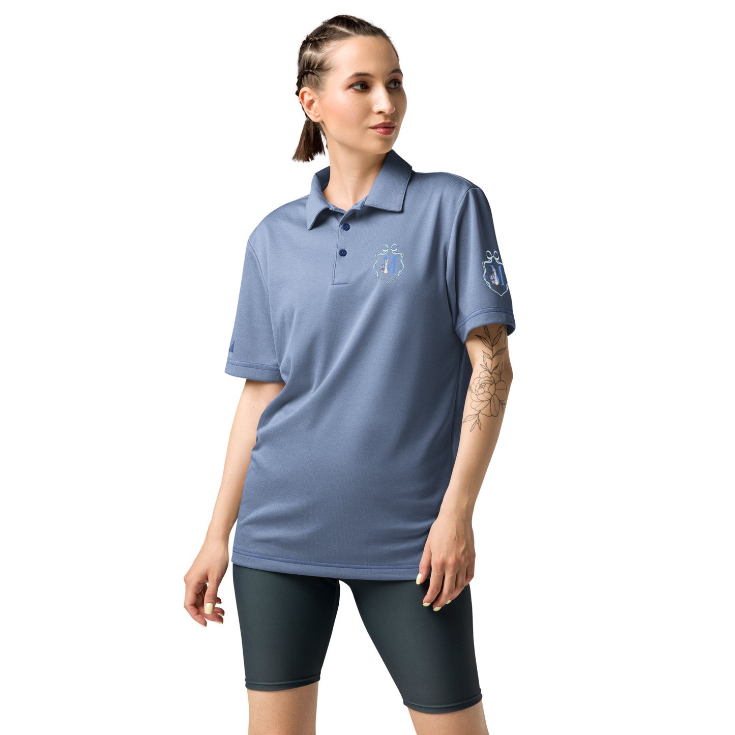 adidas space-dyed polo