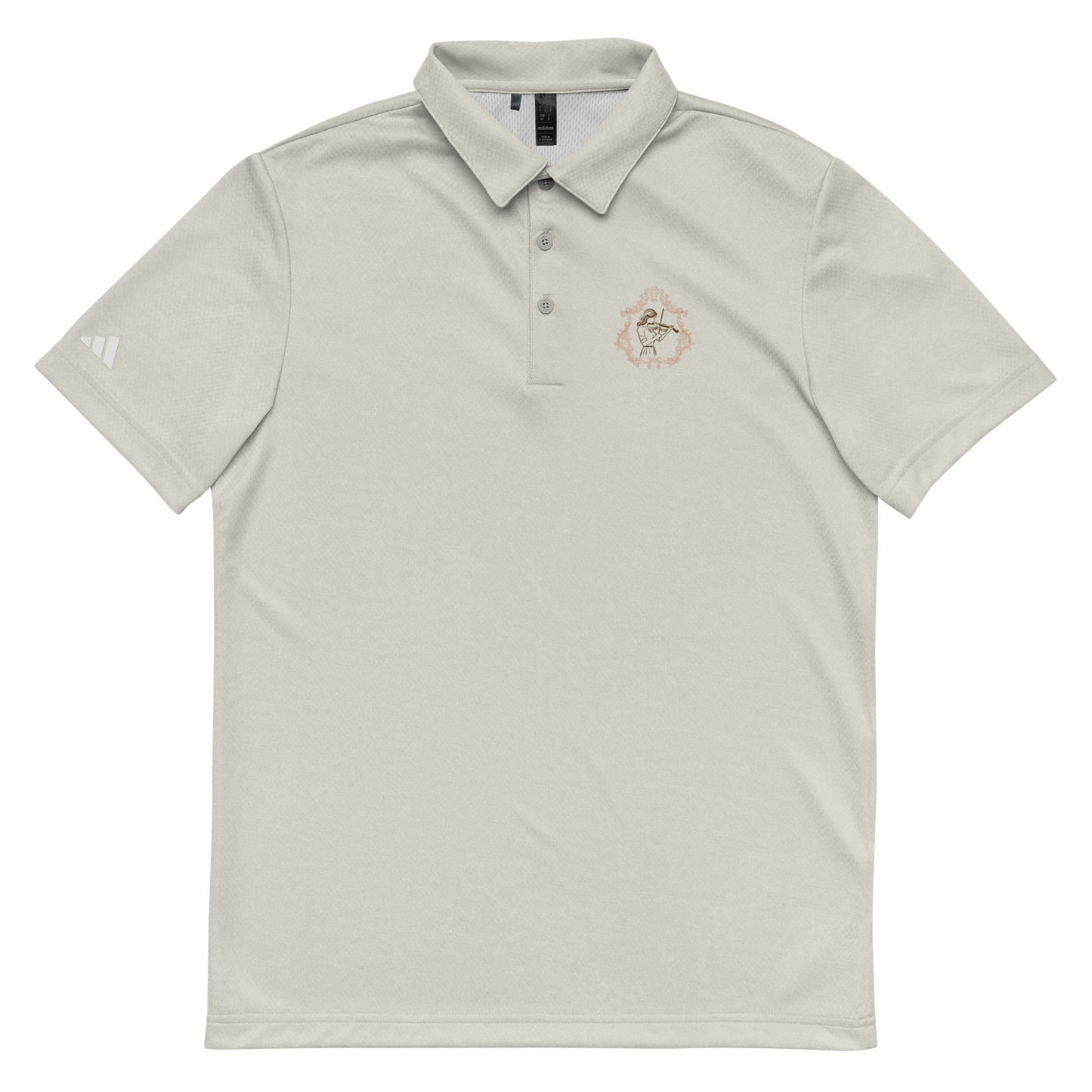 adidas space-dyed polo