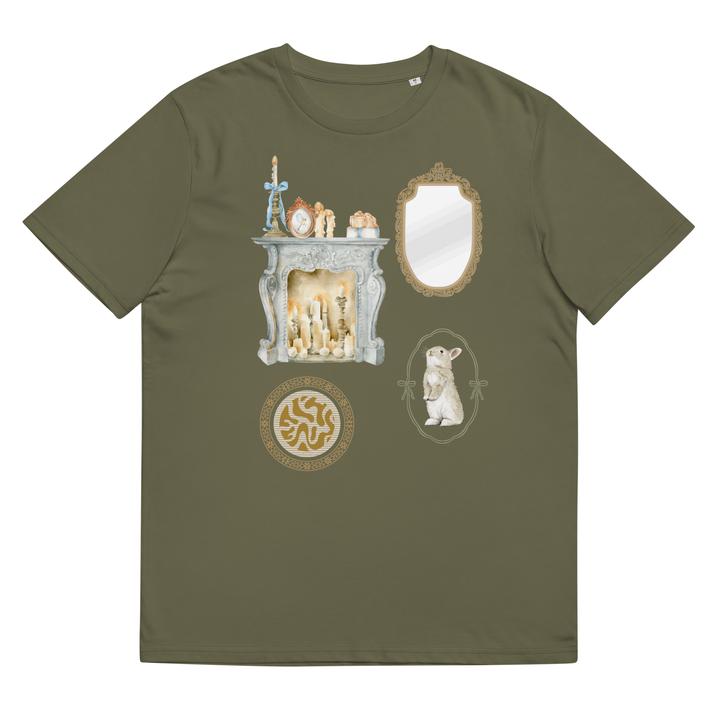 organic ribbed neck t-shirt