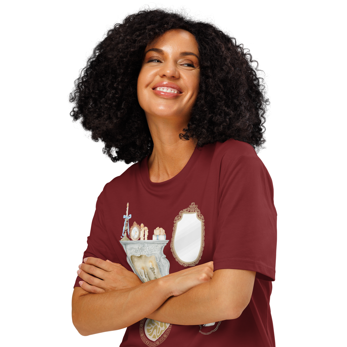 organic ribbed neck t-shirt