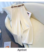 Minimalist High-Waisted Wide-Leg Pants