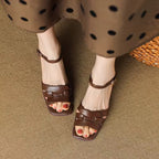 Handmade Leather Chunky Sandals