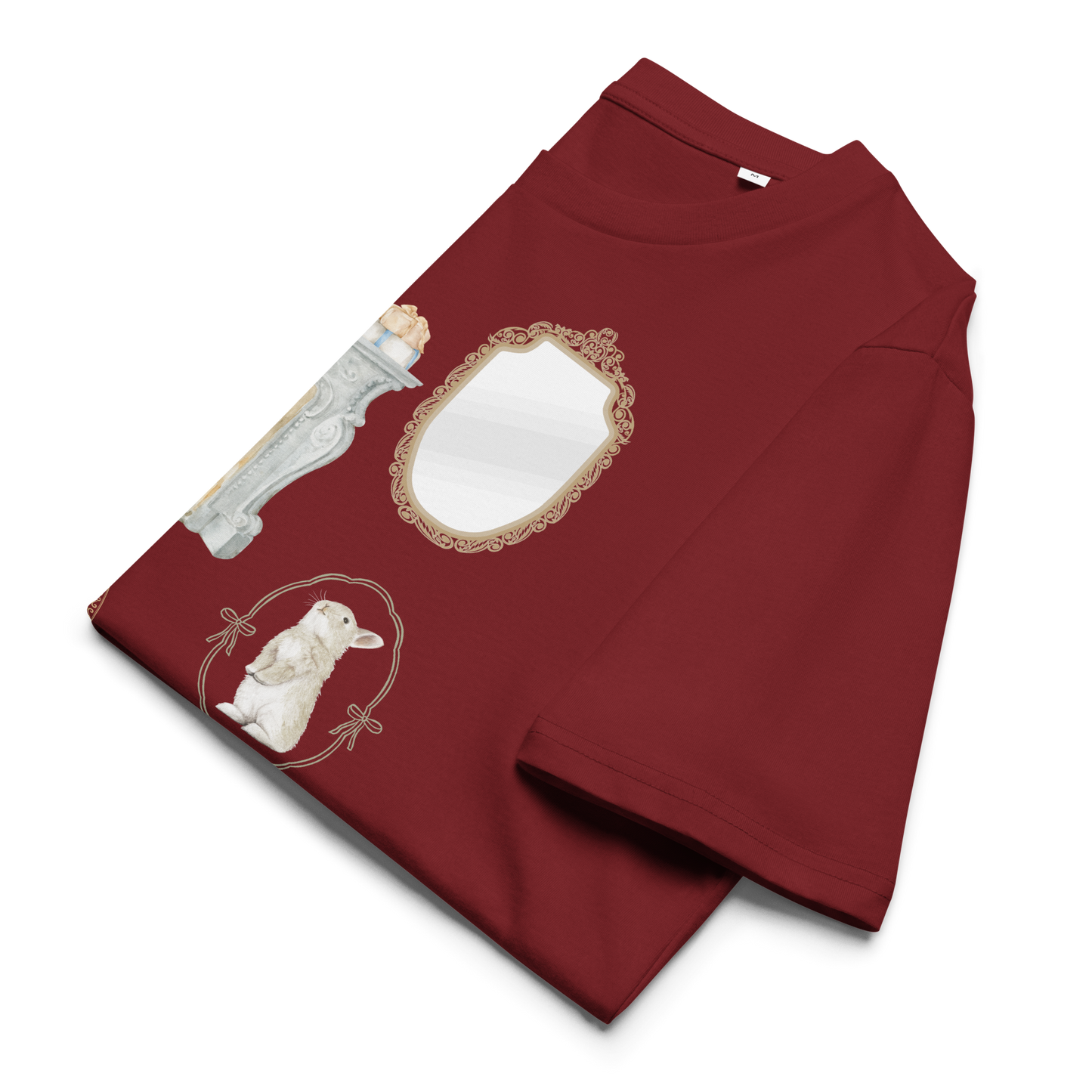organic ribbed neck t-shirt