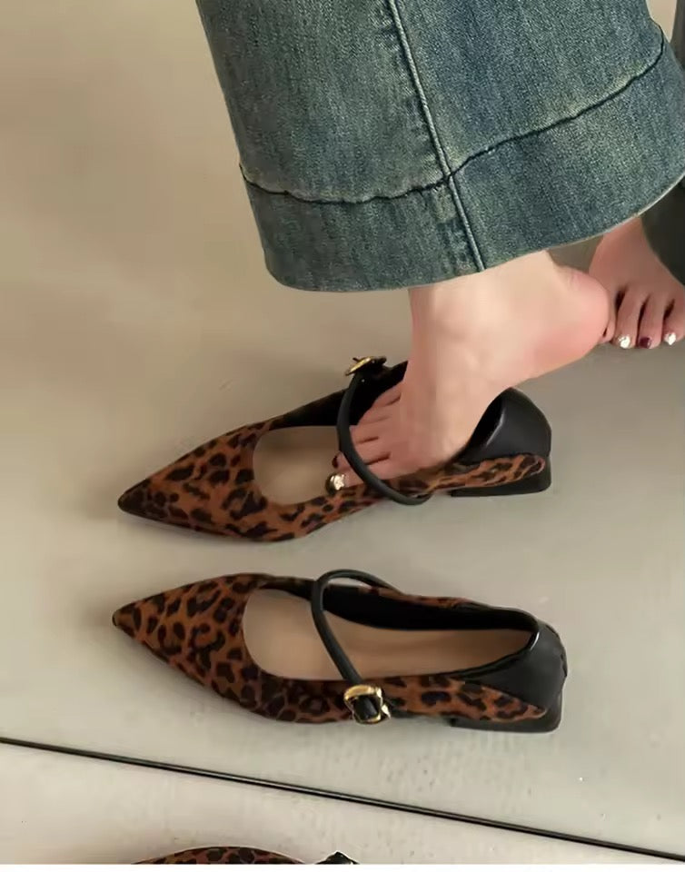 Leopard Mary Jane Pumps