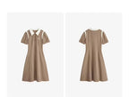 Contrast Polo Dress