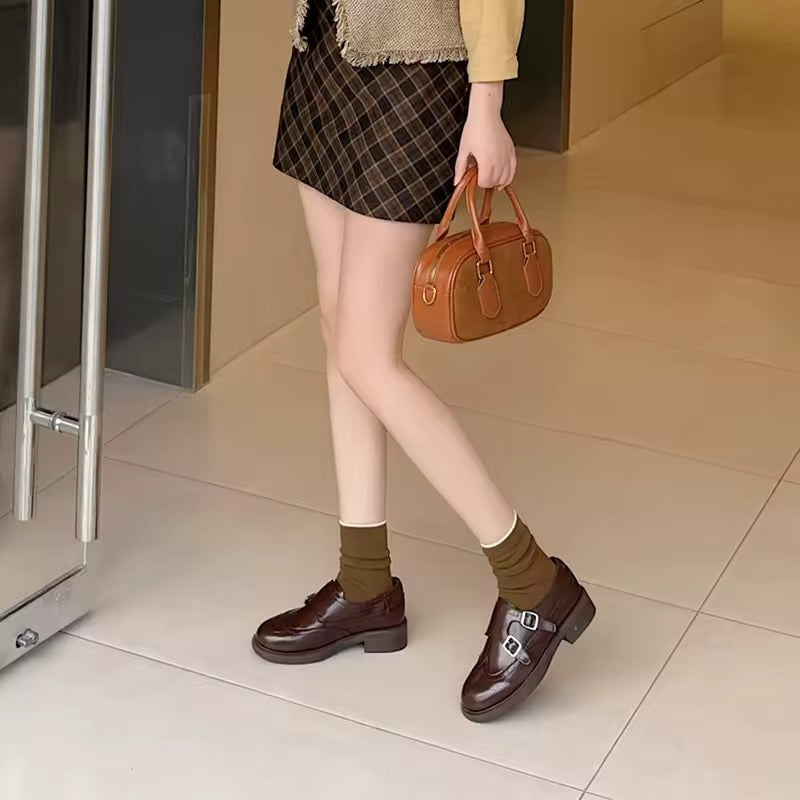AIYUQI British Style Leather Loafers