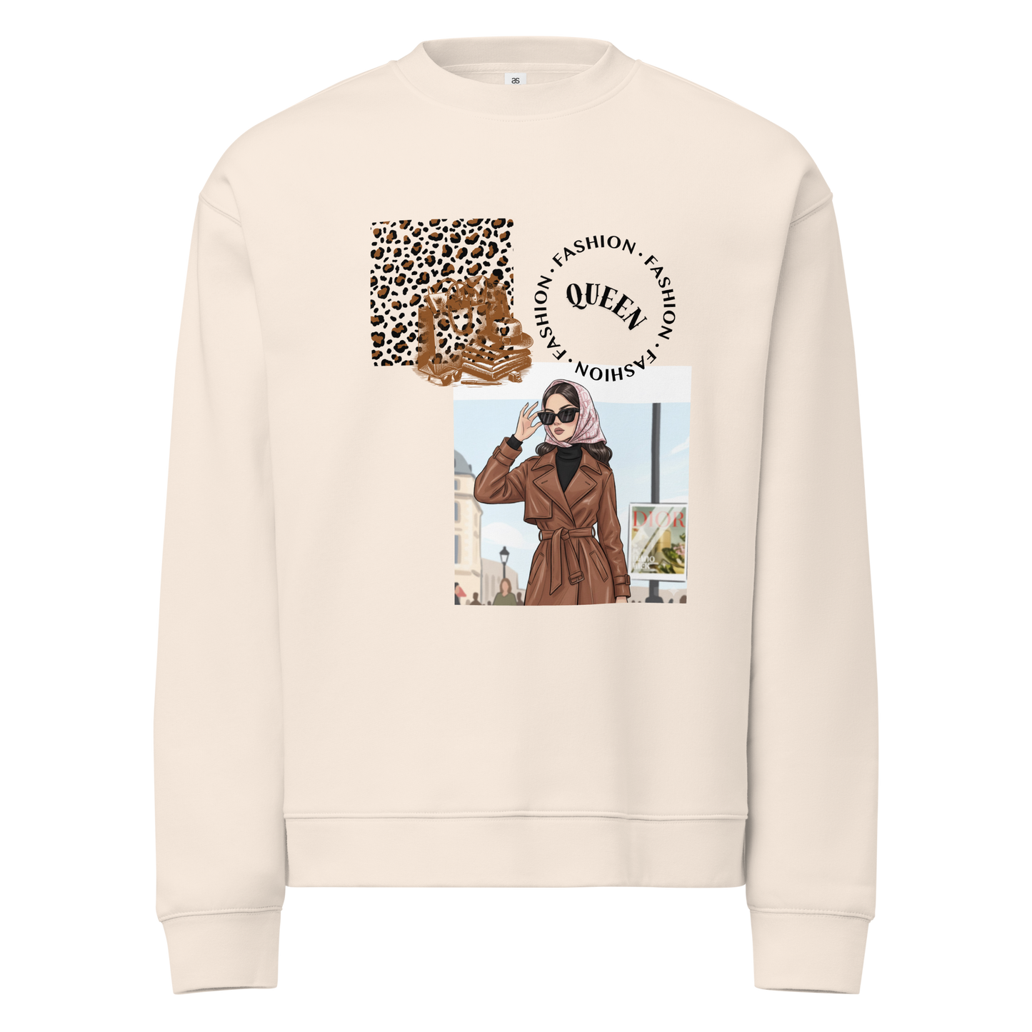 relax crew neck sweatshirt
