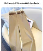 Minimalist High-Waisted Wide-Leg Pants