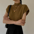 Elegant Knit V-Neck Blouse