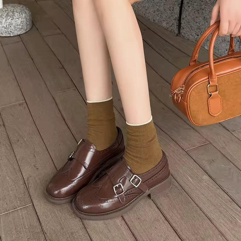 AIYUQI British Style Leather Loafers