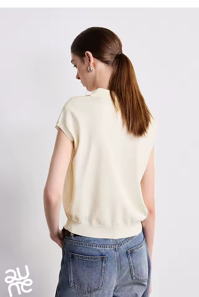 Ice Silk Embroidered Polo