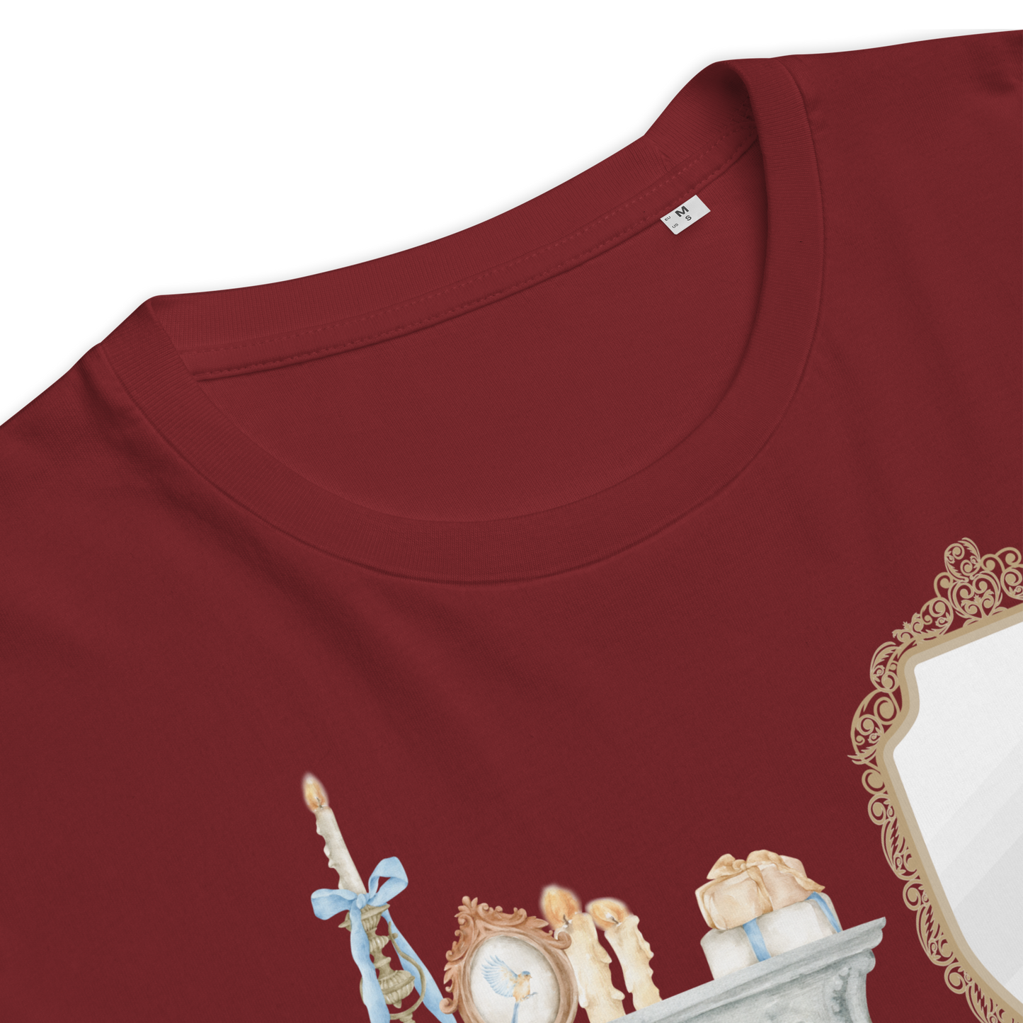 organic ribbed neck t-shirt
