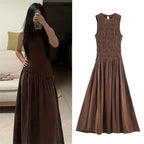 French Minimalist Midi Dress - Spring 2026 Edition