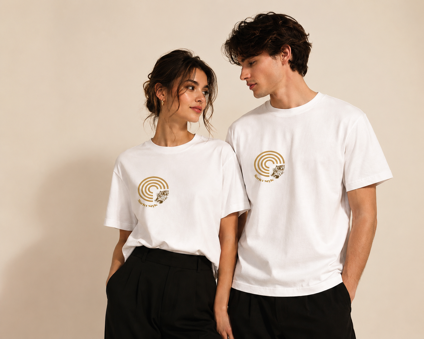 Round-Neck Basic Cotton T-shirt