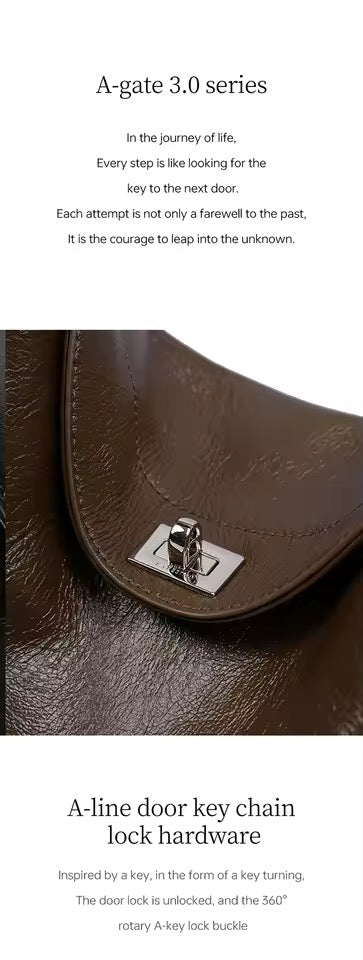 LA FESTIN Parisian Leather Shoulder Bag