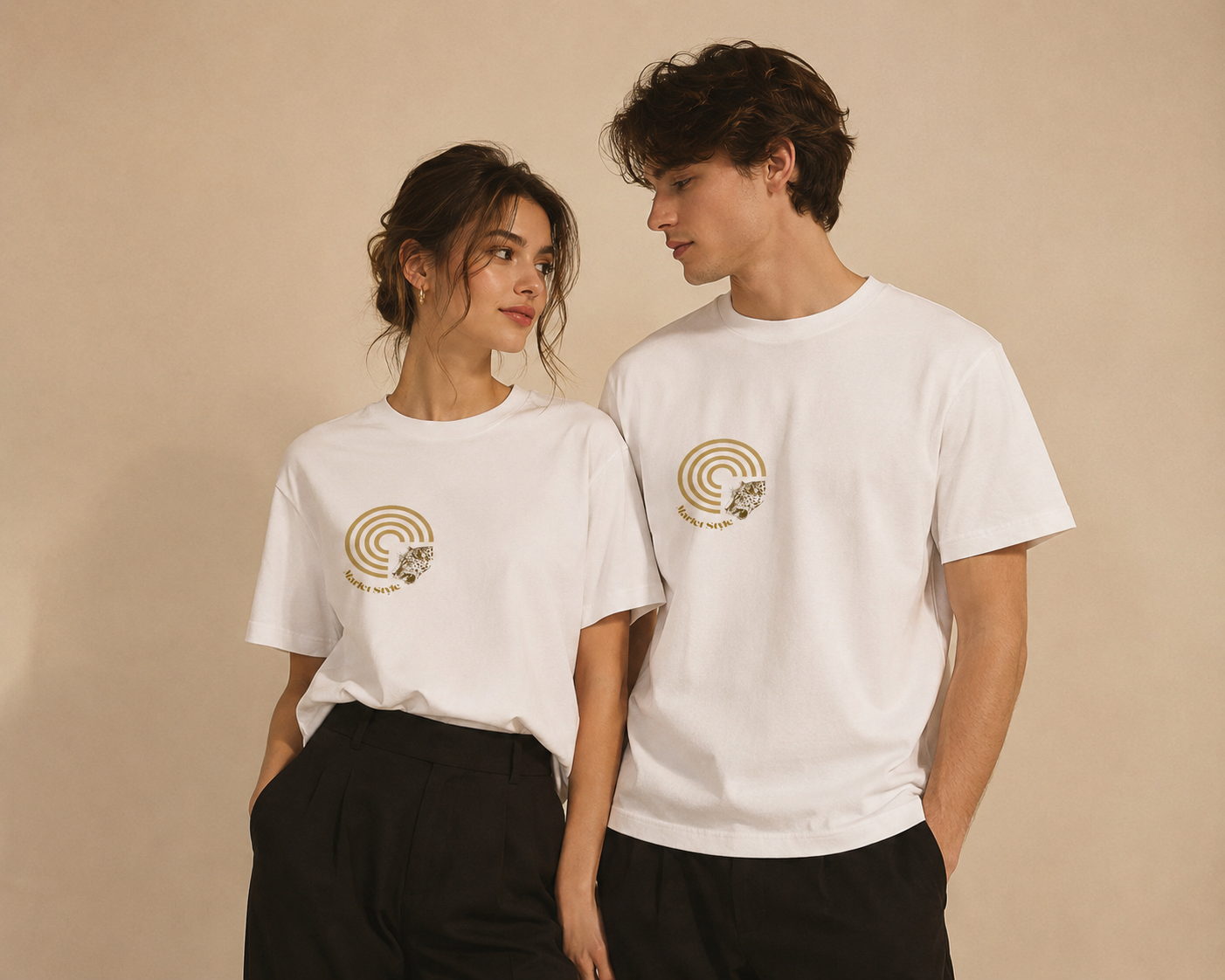 Round-Neck Basic Cotton T-shirt