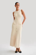 The Classic Button-Down Knit Dress