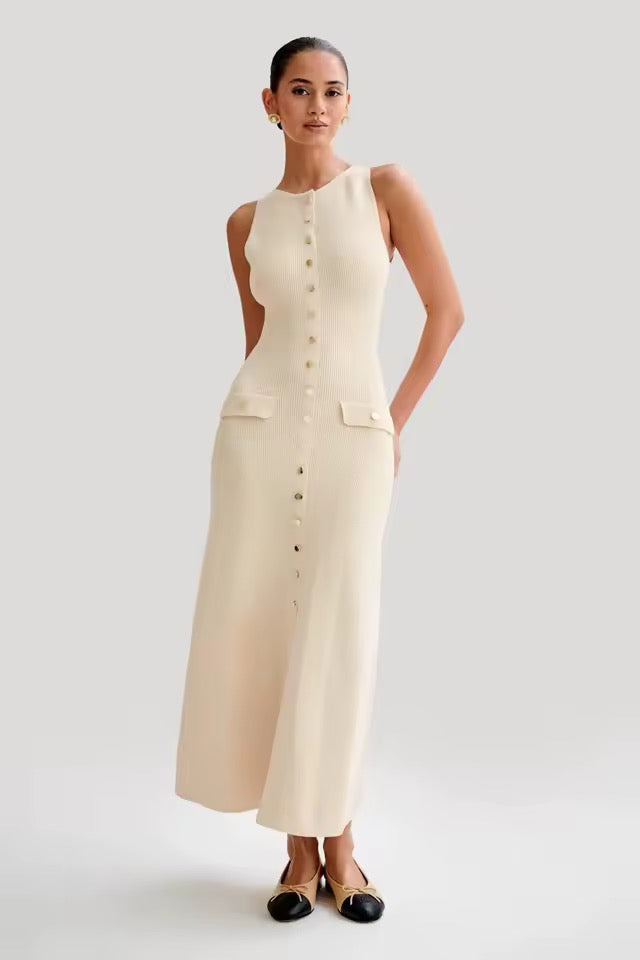 The Classic Button-Down Knit Dress