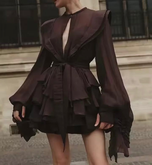 Asymmetric Flow Dress
