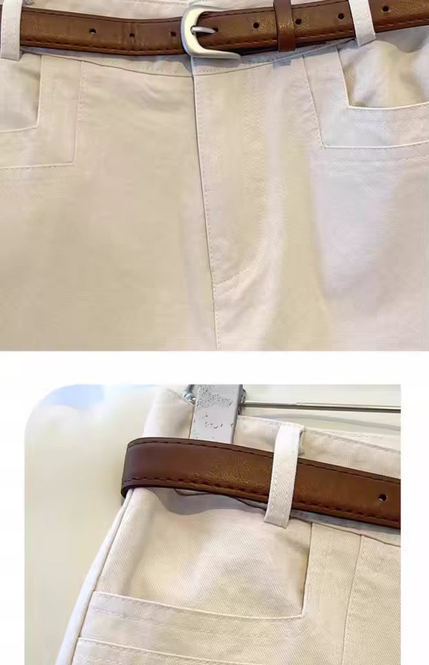 Minimalist High-Waisted Wide-Leg Pants