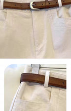 Minimalist High-Waisted Wide-Leg Pants