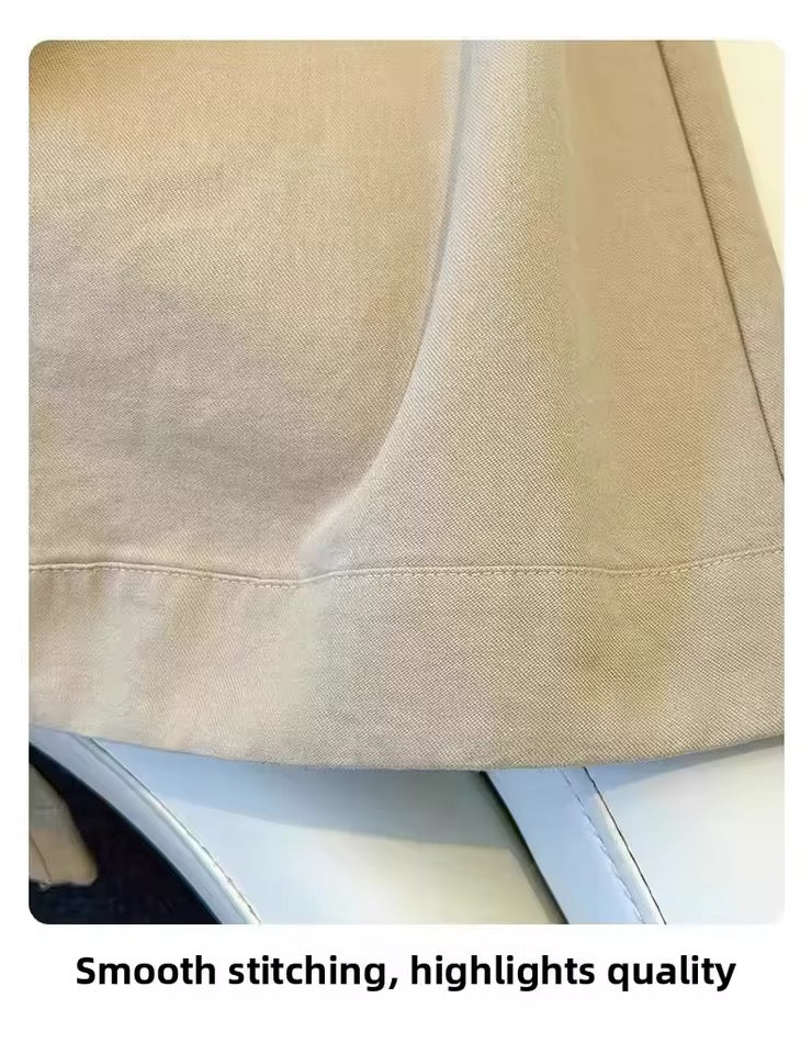 Minimalist High-Waisted Wide-Leg Pants