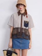 Patchwork Striped Shirt