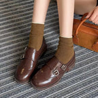 AIYUQI British Style Leather Loafers