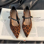 Leopard Mary Jane Pumps