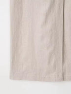 Linen Midi Dress with Belt