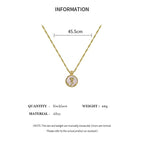 Rose Pearl Coin Necklace