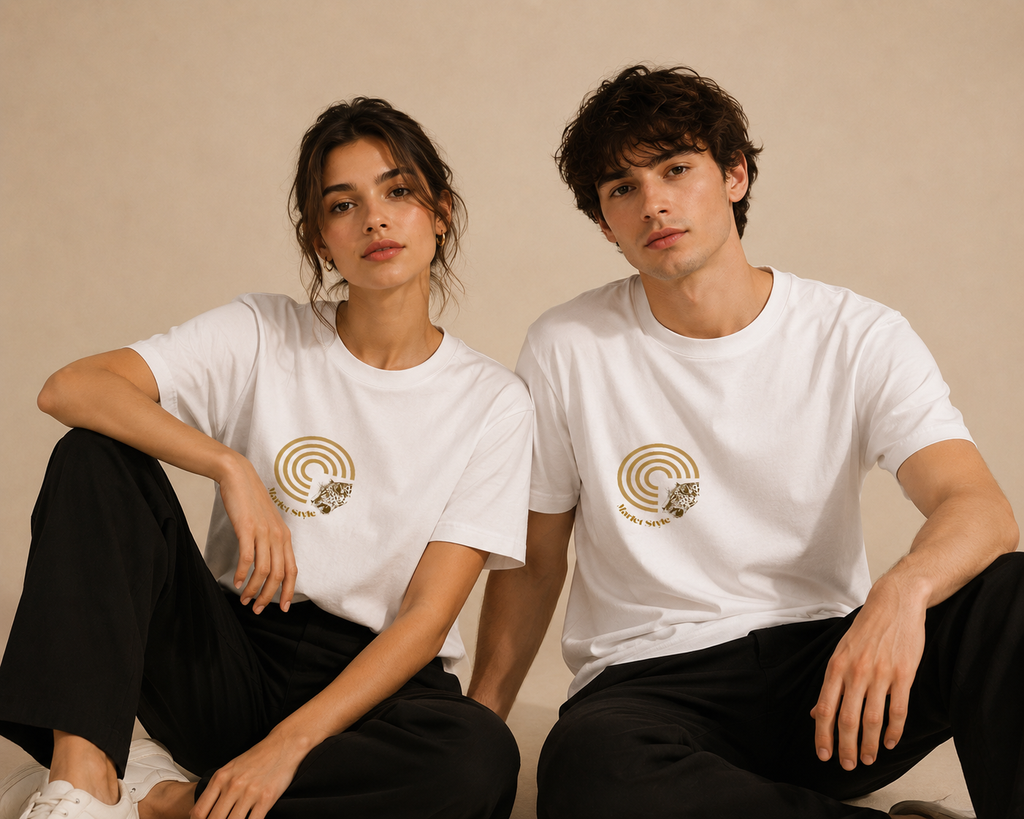 Round-Neck Basic Cotton T-shirt