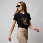 Round-Neck Basic Cotton T-shirt
