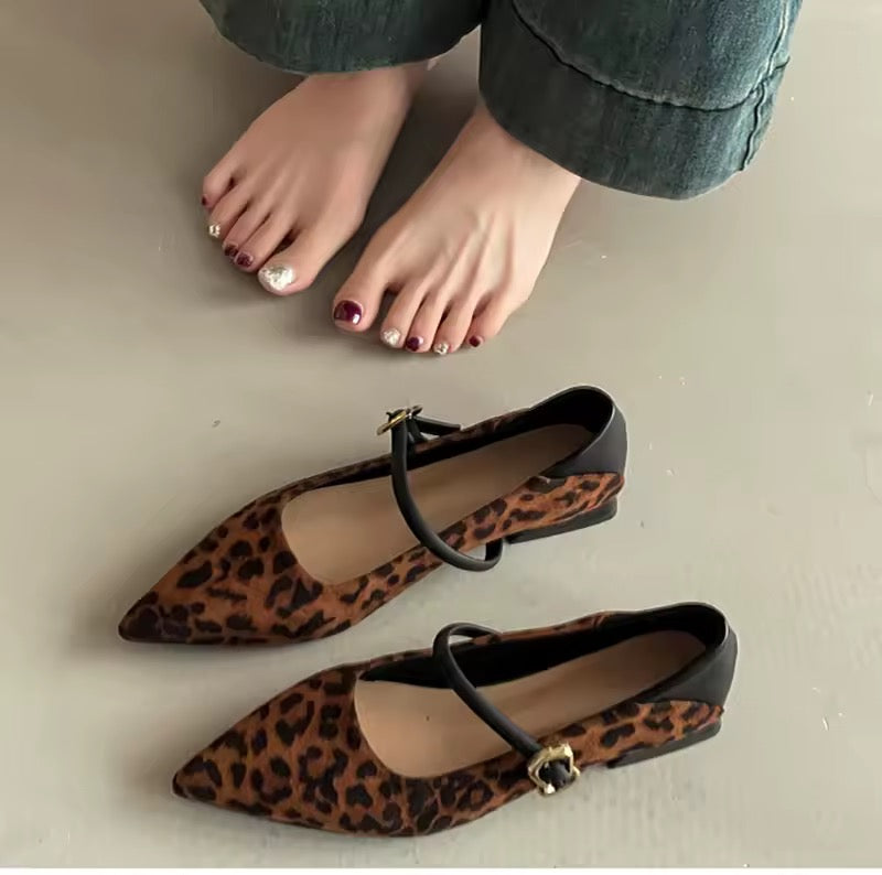 Leopard Mary Jane Pumps