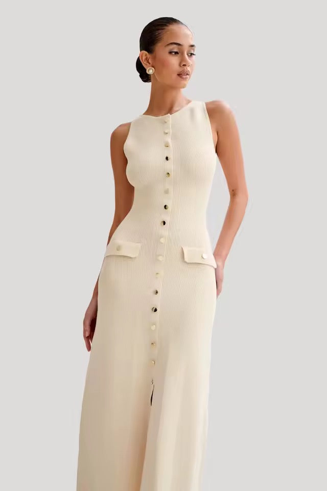 The Classic Button-Down Knit Dress