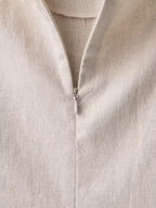 Linen Midi Dress with Belt