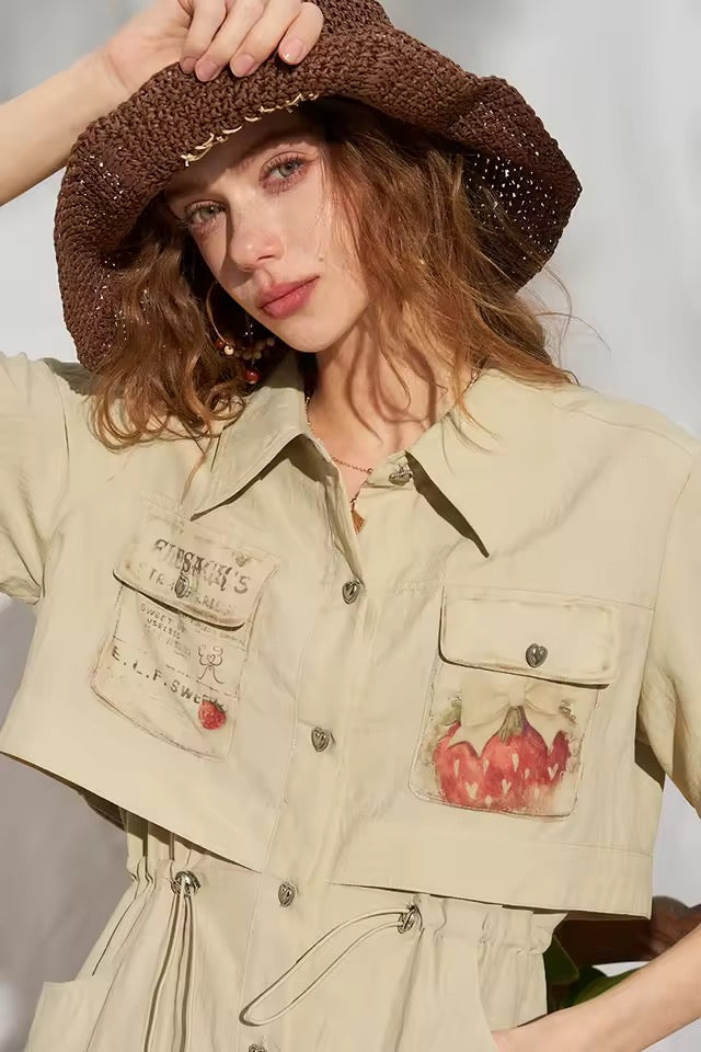 Vintage Strawberry Dress