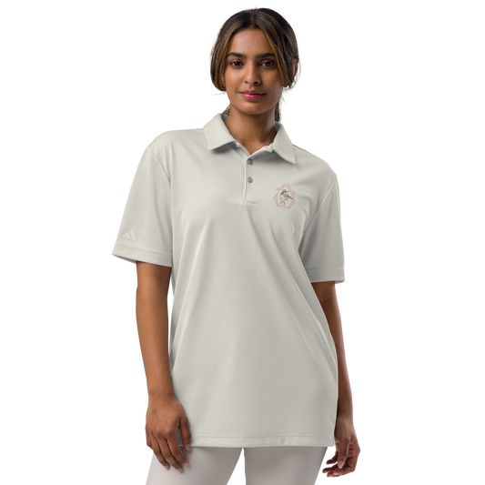 adidas space-dyed polo