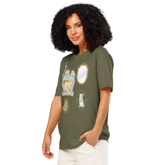 organic ribbed neck t-shirt