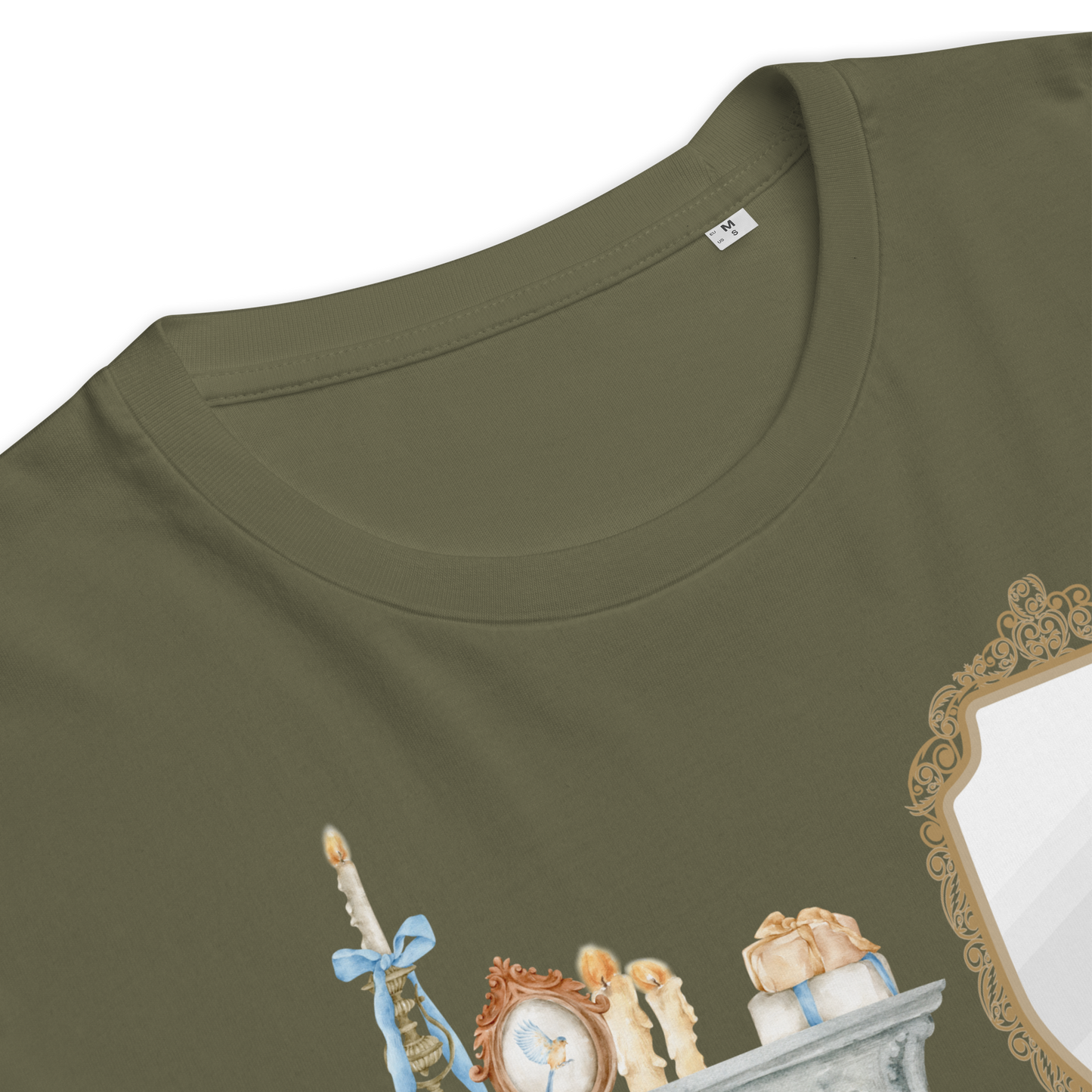organic ribbed neck t-shirt