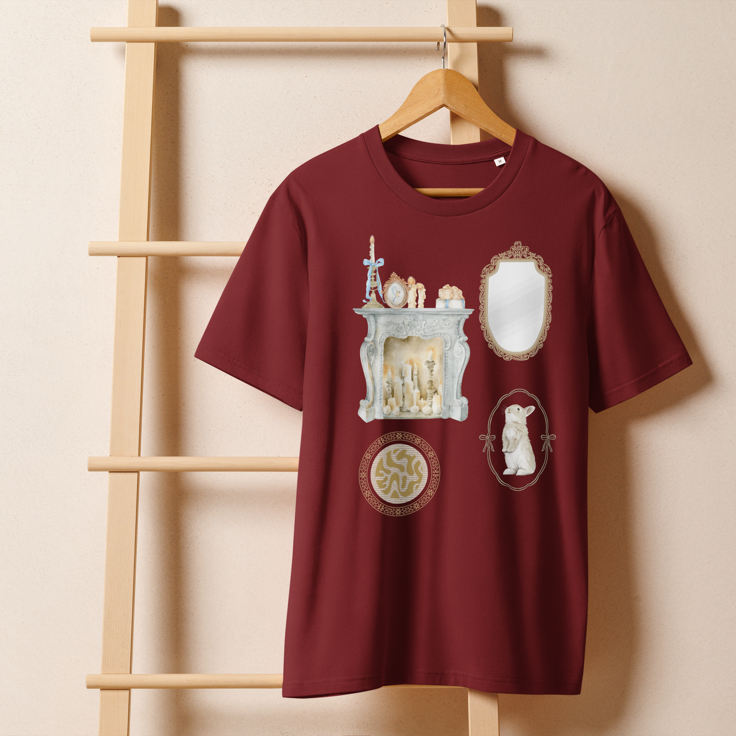 organic ribbed neck t-shirt