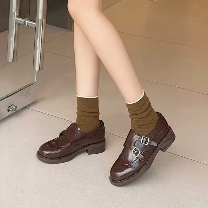 AIYUQI British Style Leather Loafers